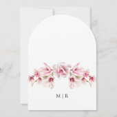 Rosa Magnolia Einladung (Rückseite)