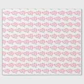 Rosa Magnolia florale Aquarell elegant Vintag Geschenkpapier (Flach)