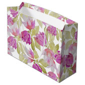 Rosa Magnolia Frische Pasta machen Große Geschenktüte (Rückseite Schrägansicht)
