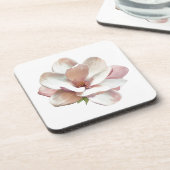 Rosa Magnolia Getränkeuntersetzer (Linke Seite)