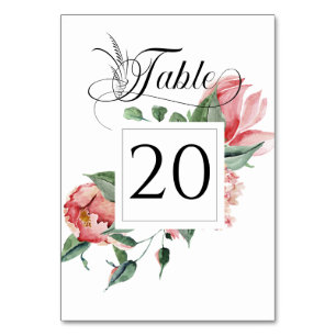 Rosa Magnolia, Hochzeitsempfang Tischnummer
