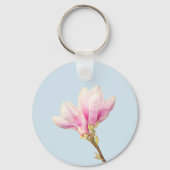Rosa Magnolia Schlüsselring Schlüsselanhänger (Rückseite)