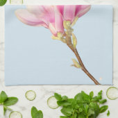 Rosa Magnolia Teetuch Geschirrtuch (Gefaltet)