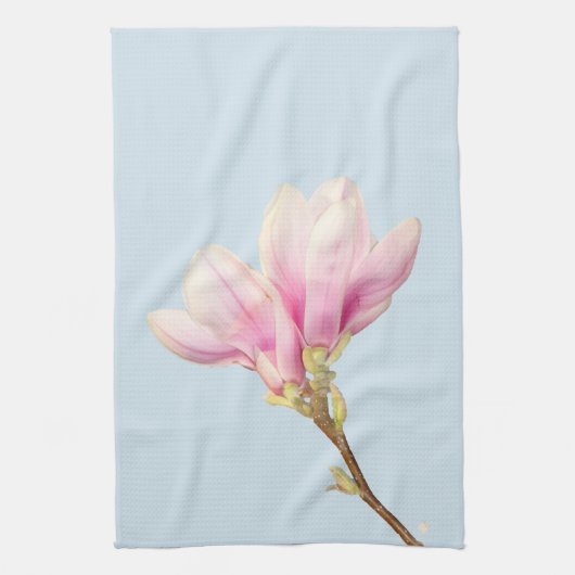 Rosa Magnolia Teetuch Geschirrtuch (Vertikal)