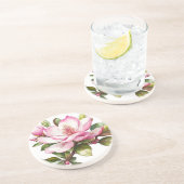 Rosa Magnolia Untersetzer (Seite)