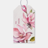 Rosa Magnolia von und zu Geschenktafel Geschenkanhänger (Vorderseite)