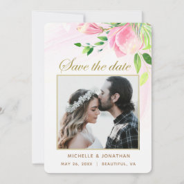 Rosa Magnolias florales FOTO Inspiration Hochzeit Save The Date