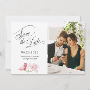 Rosa Magnolias-Foto Save the Date