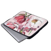 Rosa Magnolie Laptopschutzhülle (Vorne Knopf)
