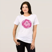 Rosa Magnolie Tri-Blend Shirt (Vorderseite voll)