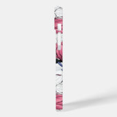 Rosa Magnolie und Blauzungenvögel Case-Mate iPhone Hülle (Rückseite / Links)