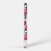 Rosa Magnolie und Blauzungenvögel Samsung Galaxy Hülle (Rechte Seite)