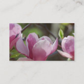 Rosa Magnolie Visitenkarte (Rückseite)