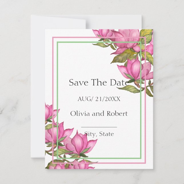 Rosa Magnolien (Vorderseite)