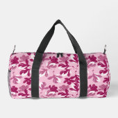 Rosa Magnolien-Botanikdruck Duffle Bag (Rückseite)