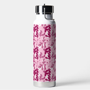 Rosa Magnolien-Botanikdruck Trinkflasche