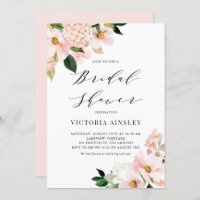 Rosa Magnolien und Hydrangeas-Brautparty