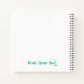 Rosa Magnolienblüte Foto - Tagebuch Notizblock (Rückseite)