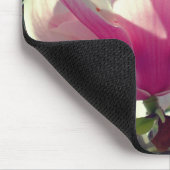 Rosa Magnolische Blume Blüten Mousepad (Ecke)