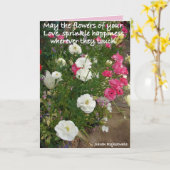 Rosa Mai die Blume Ihrer Liebe Blume-Karte Karte (Gelbe Blume)