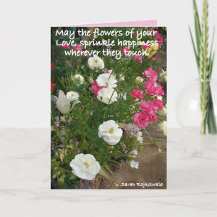 Rosa Mai die Blume Ihrer Liebe Blume-Karte Karte