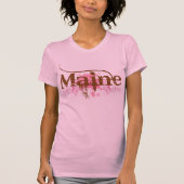 Rosa Maine-Schmutz T-Shirt (Vorderseite)