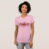 Rosa Maine-Schmutz T-Shirt (Vorne ganz)