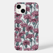 Rosa Maisblumen, weiße Blume Case-Mate iPhone Hülle (Rückseite)