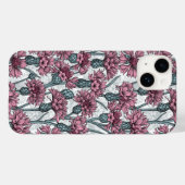 Rosa Maisblumen, weiße Blume Case-Mate iPhone Hülle (Rückseite (Horizontal))