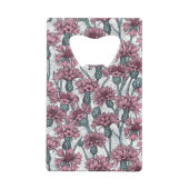 Rosa Maisblumen, weiße Blume Geldbeutel Flaschenöffner (Rückseite)