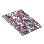 Rosa Maisblumen, weiße Blume Notizblock (Rechte Seite)