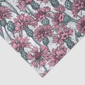 Rosa Maisblumen, weiße Blume Seidenpapier (Ausschnitt)