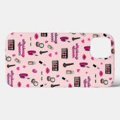 Rosa Make-up-Muster-Handyhülle Case-Mate iPhone Hülle (Rückseite (Horizontal))