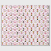 Rosa Make-upkosmetik-MusterCosmetology Geschenkpapier (Flach)
