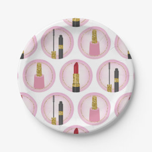 Rosa Make-upkosmetik-MusterCosmetology Pappteller