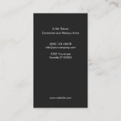 Rosa Makeup Artist Floral Lipstick Logo Schönheit Visitenkarte (Rückseite)