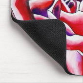 Rosa Makro-Rose Mousepad (Ecke)