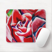 Rosa Makro-Rose Mousepad (Mit Mouse)