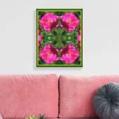Rosa Malerei Abstrakte Blume Kunst Leinwanddruck (Insitu (Wohnzimmer))