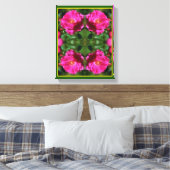 Rosa Malerei Abstrakte Blume Kunst Leinwanddruck (Insitu (Schlafzimmer))