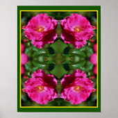 Rosa Malerei Abstrakte Blume Kunst Poster (Vorne)