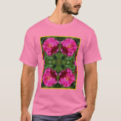Rosa Malerei Abstrakte Blume Kunst T-Shirt (Vorderseite)