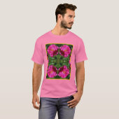 Rosa Malerei Abstrakte Blume Kunst T-Shirt (Vorne ganz)