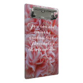 Rosa Mallow Mini Klemmbrett (Schrägansicht)