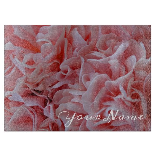 Rosa Mallow Schneidebrett (Vorderseite)