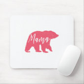 Rosa Mama Bear Mousepad (Mit Mouse)