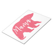 Rosa Mama Bear Notizblock (angewinkelt)