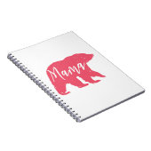 Rosa Mama Bear Notizblock (Rechte Seite)