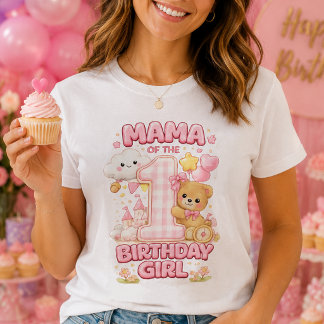 Rosa Mama des Geburtstagsmädchens Damen T-Shirt