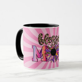 Rosa Mama floral Moderne Tasse
